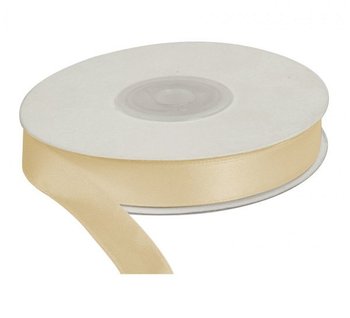 Wstążka kremowa, 25m dł x 12mm szer, CRAFT-FUN - beżowy - Titanum