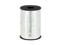 Wstążka plastikowa, srebrny, 5 mm, 225 m