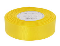 Wstążka rypsowa 25mm 22mb żółta
