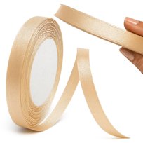 Wstążka satynowa złota 8 mm x 22,5 m dekoracja