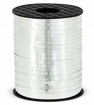 WSTĄŻKA TASIEMKA DO BALONÓW SREBRNA 225m - PartyPal