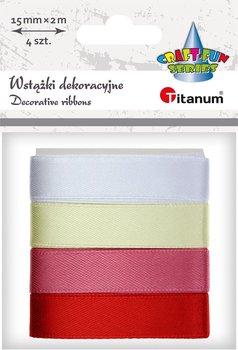Wstążka Titanum 4 kolory 15mm mix 2m - Titanum