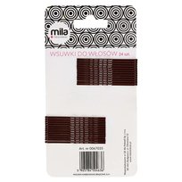 Wsuwki karbowane 6 cm brązowe Mila Technic