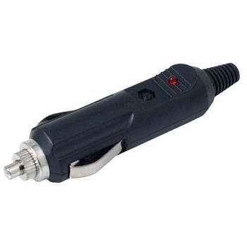 Wtyczka do gniazda zapalniczki EURO 12/24V max. 15A z diodą i bezpiecznikiem - Carmotion