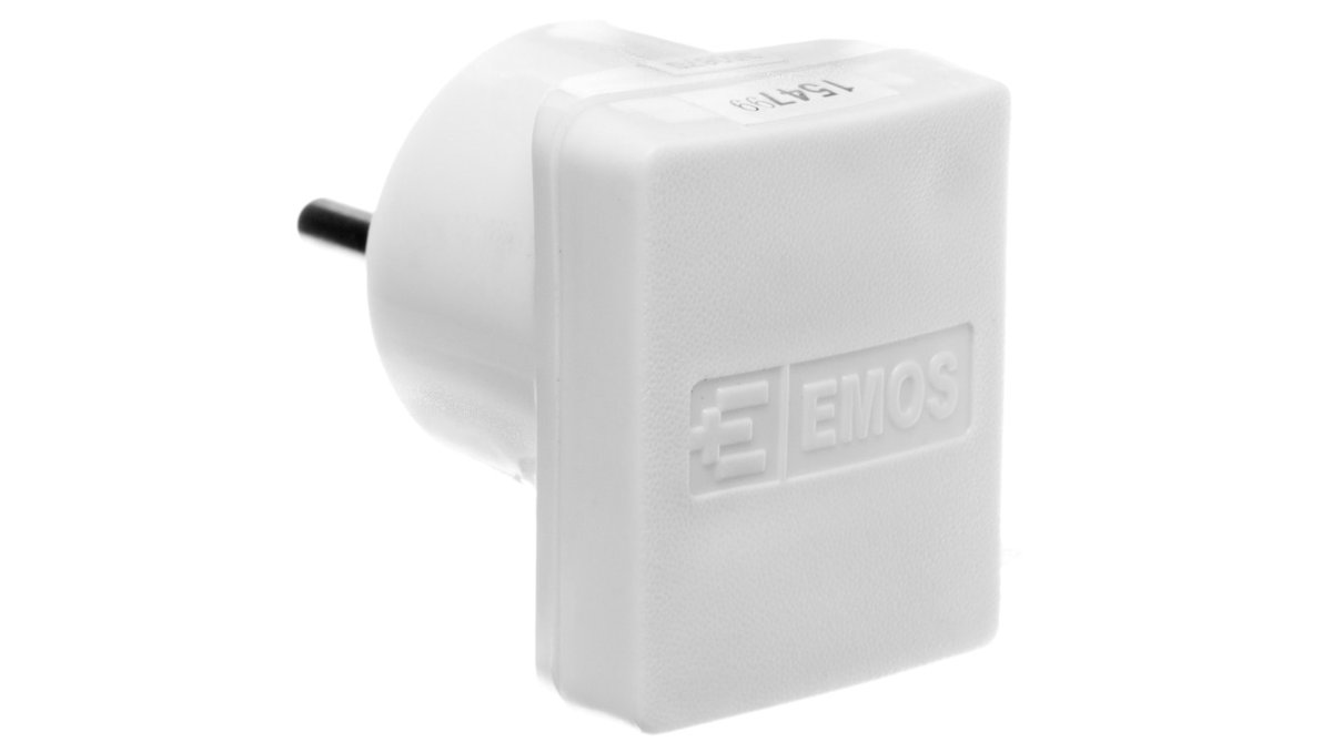 Фото - Інші електротовари EMOS Wtyczka kątowa 10/16A 250V 2P+Z biała NFP-001 P0035 