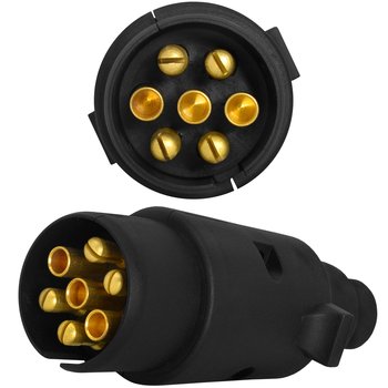 Wtyczka Wtyk Przyczepki Przyczepy 7 Pin 12/24 V - Lamex