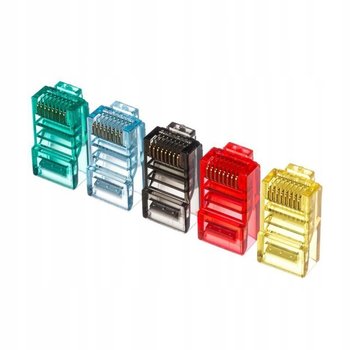 Wtyk RJ45 8p8c UTP linka, kat. 5e (100 szt) Netrack, kolor MIX - Inny producent