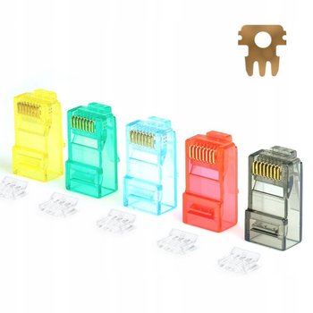 Wtyk RJ45 UTP kat. 6, linka, Netrack, kolor MIX (100 szt) - Inny producent