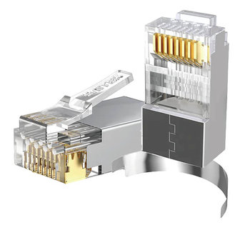Wtyk sieciowy modularny Pass-Through RJ45 Cat. 7, 50szt. Unitek (OT1094ATP01) - Unitek