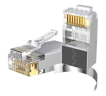 Wtyk sieciowy modularny Pass-Through RJ45 Cat. 7, 50szt. Unitek - Unitek