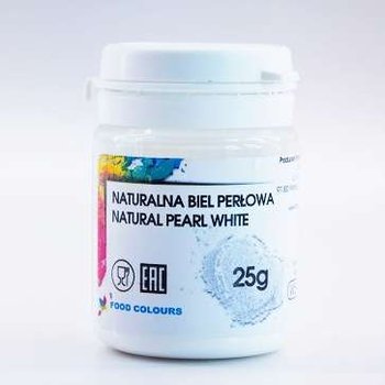 Wybielacz perłowy barwnik biały w proszku 25 g - Food Colours