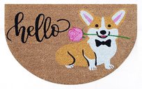 Wycieraczka pod drzwi HELLO - PIES CORGI 75 x 45 cm FG11058