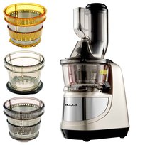 Wyciskarka wolnoobrotowa GRASS do owoców warzyw duża sokowirówka 2w1 3 sita