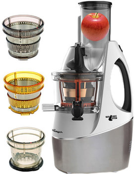 Wyciskarka wolnoobrotowa pionowa Germin MAX-800-W Biała - Germin