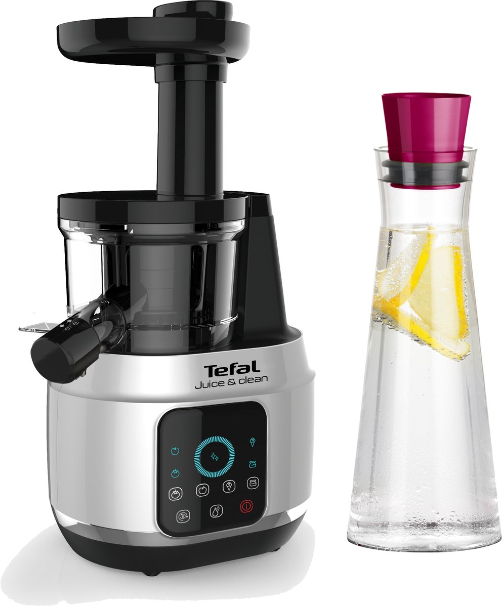 Wyciskarka wolnoobrotowa TEFAL Juice&Clean ZC420E38 + karafka Tefal