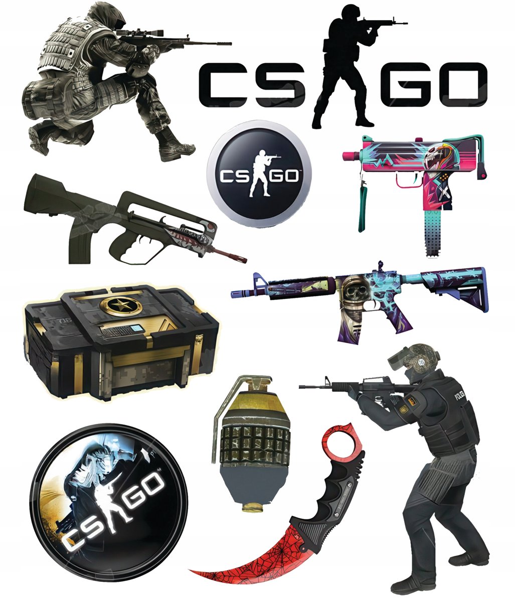 WYDRUK CUKROWY Opłatek na Tort Masa Cukrowa Counter-Strike CS GO GRA #1 ...