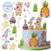 Wydruk na Tort Spongebob 27 El + Tabliczka Napis Opłatek