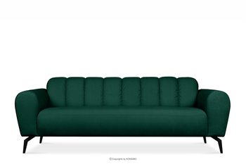 Wygodna sofa 3 osobowa ciemnozielona RUBERO - Konsimo