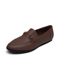 Wygodne Damskie Mokasyny DREAM PAIRS, Brązowe Rozmiar 40 EUR Skórzane ZŁE ZDJĘCIE