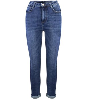 Wygodne elastyczne spodnie JEANSY SKINNY FIT-4XL - Agrafka