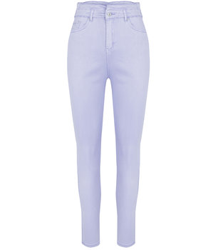Wygodne elastyczne spodnie JEANSY SKINNY FIT kolorowe Eleganckie ROSE-36 - Agrafka