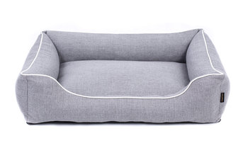 Wygodne legowisko posłanie dla psa Maltańczyka Sofa Mallorca Comfort 65x50 kolory jasnoszary/biały - Inna marka