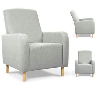 Wygodny fotel RIO nowoczesny design jasno szary - Inna producent