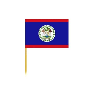 Wykałaczki Belize Flag w zestawach po 100 sztuk o długości 8cm - Inny producent (majster PL)