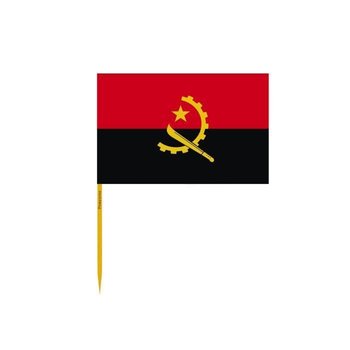 Wykałaczki Flaga Angoli w partiach po 100 sztuk o długości 8cm - Inny producent (majster PL)
