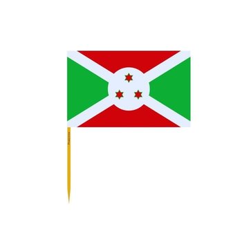 Wykałaczki Flaga Burundi w partiach po 100 sztuk o długości 8cm - Inny producent (majster PL)