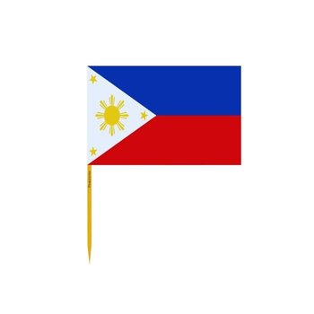 Wykałaczki Flaga Filipin w zestawach po 100 sztuk o długości 10cm - Inny producent (majster PL)