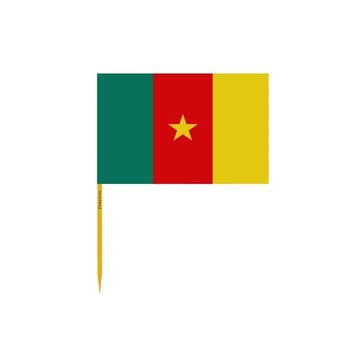 Wykałaczki Flaga Kamerunu pakowane po 100 sztuk o długości 12cm - Inny producent (majster PL)