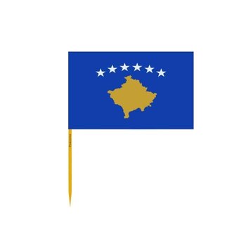 Wykałaczki Flaga Kosowa w zestawach po 100 sztuk, długość 12cm - Inny producent (majster PL)