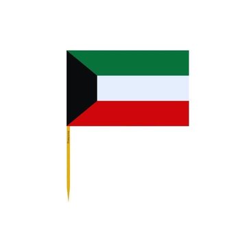 Wykałaczki Flaga Kuwejtu w zestawach po 100 sztuk o długości 10cm - Inny producent (majster PL)