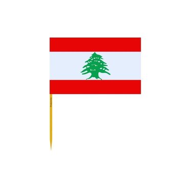 Wykałaczki Flaga Libanu w partiach po 100 sztuk o długości 10cm - Inny producent (majster PL)
