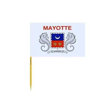 Wykałaczki Flaga Majotty w partiach po 100 sztuk o długości 10cm - Inny producent (majster PL)