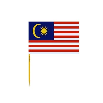 Wykałaczki Flaga Malezji w zestawach po 100 sztuk, długość 8cm - Inny producent (majster PL)