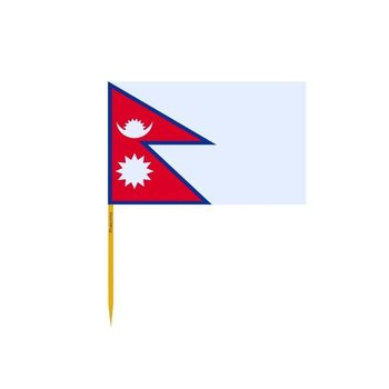 Wykałaczki Flaga Nepalu w partiach po 100 sztuk o długości 10cm - Inny producent (majster PL)