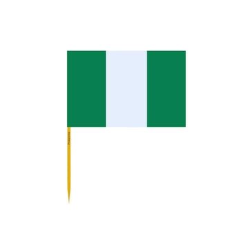 Wykałaczki Flaga Nigerii w zestawach po 100 sztuk, długość 12cm - Inny producent (majster PL)