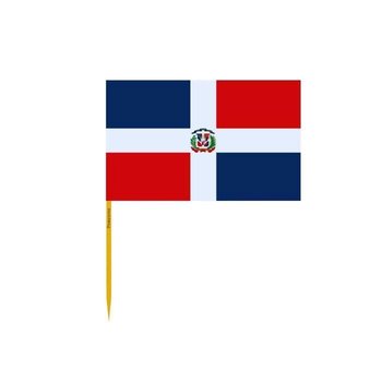 Wykałaczki Flaga Republiki Dominikany w partiach po 100 sztuk o długości 12cm - Inny producent (majster PL)