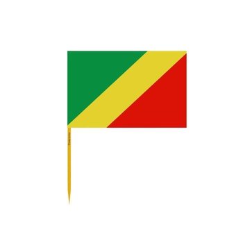 Wykałaczki Flaga Republiki Konga w partiach po 100 sztuk o długości 10cm - Inny producent (majster PL)