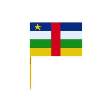 Wykałaczki Flaga Republiki Środkowoafrykańskiej w partiach po 100 sztuk o długości 12cm - Inny producent (majster PL)