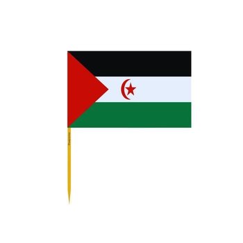 Wykałaczki Flaga Sahrawi Arabskiej Republiki Demokratycznej w partiach po 100 sztuk o długości 10 cm - Inny producent (majster PL)