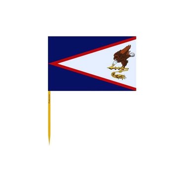 Wykałaczki Flaga Samoa Amerykańskiego w zestawach po 100 sztuk, długość 12cm - Inny producent (majster PL)