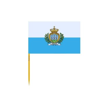 Wykałaczki Flaga San Marino w zestawach po 100 sztuk o długości 10cm - Inny producent (majster PL)