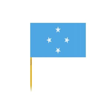 Wykałaczki Flaga Sfederowanych Stanów Mikronezji w zestawach po 100 sztuk, długość 10cm - Inny producent (majster PL)
