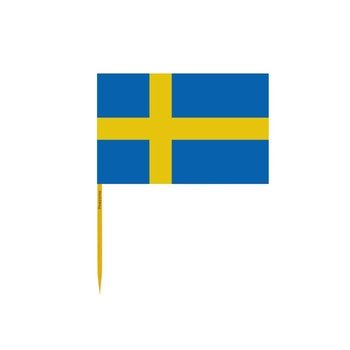 Wykałaczki Flaga Szwecji w zestawach po 100 sztuk o długości 8cm - Inny producent (majster PL)