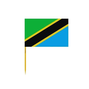 Wykałaczki Flaga Tanzanii w partiach po 100 sztuk o długości 12cm - Inny producent (majster PL)