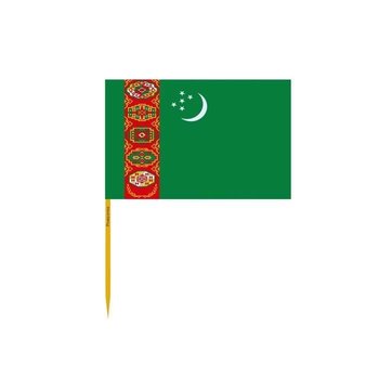 Wykałaczki Flaga Turkmenistanu w partiach po 100 sztuk o długości 8cm - Inny producent (majster PL)
