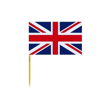 Wykałaczki Flaga Wielkiej Brytanii pakowane po 100 sztuk o długości 10cm - Inny producent (majster PL)